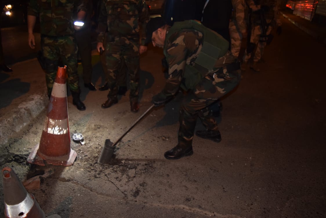 بالصور | سقوط صاروخ وسط بغداد وقوات الأمن تحبط هجوماً آخر